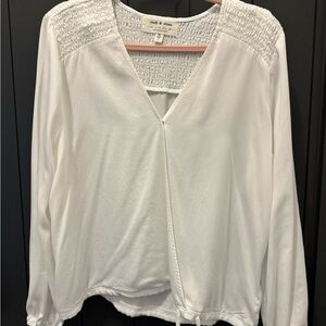 Anthropologie White Blouse